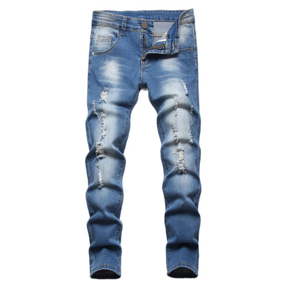 Maiyifu-GJ Boy's Slim Straight Fit Ripped Jeans Destroyed Distressed Denim Jeans Kids Classic Washed Jean Pants with Holes