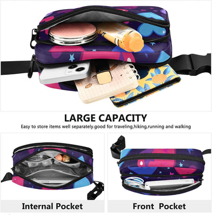 Large Capacity Fanny Pack, Parents' Day Beautiful Sunflower, Women Waist Packs,  Bum Bag Belt with Adjustable Strap