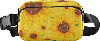 Large Capacity Fanny Pack, Parents' Day Beautiful Sunflower, Women Waist Packs,  Bum Bag Belt with Adjustable Strap