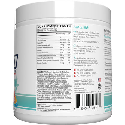 EHP Labs OxyShred Pre Workout Powder & Shredding Supplement - Preworkout Powder with L Glutamine & Acetyl L Carnitine, Energy Boost Drink - Passionfruit, 60 Servings