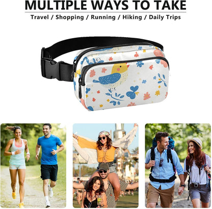 Large Capacity Fanny Pack, Parents' Day Beautiful Sunflower, Women Waist Packs,  Bum Bag Belt with Adjustable Strap
