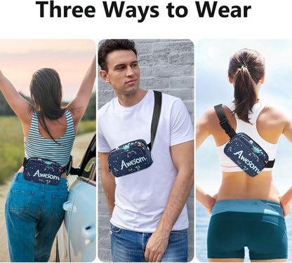 Large Capacity Fanny Pack, Parents' Day Beautiful Sunflower, Women Waist Packs,  Bum Bag Belt with Adjustable Strap