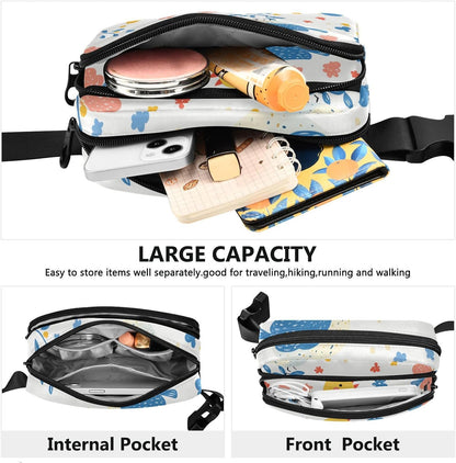 Large Capacity Fanny Pack, Parents' Day Beautiful Sunflower, Women Waist Packs,  Bum Bag Belt with Adjustable Strap