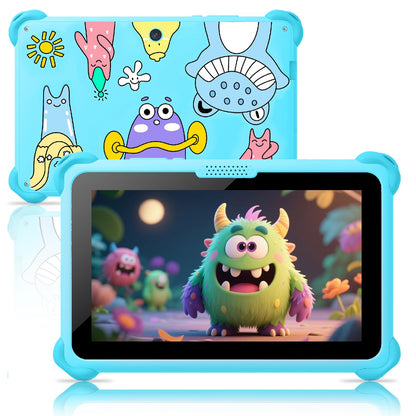 Kids Tablet 7 inch Tablets for Kids 3-12, 32GB Android Toddler Tablet with Solid Case, YouTube, Netflix, GMS, Bluetooth, WiFi, Education Learning Apps Installed, Parent Control