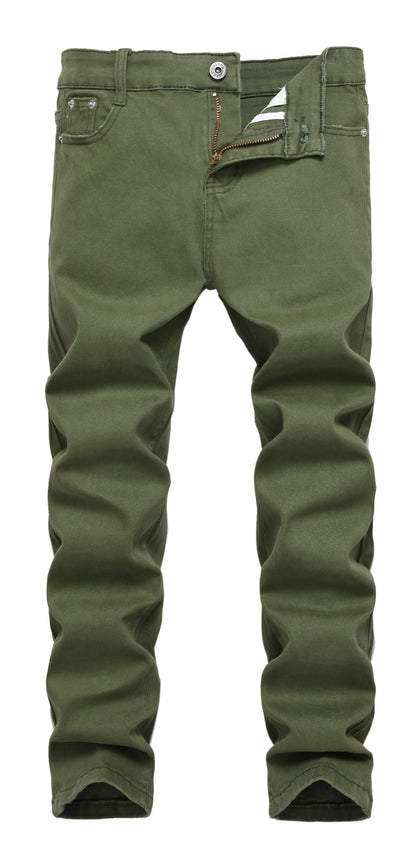 Boy's Skinny Fit Stretch Fashion Jeans Pants