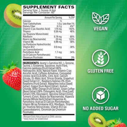 EHP Labs OxyShred Pre Workout Powder & Shredding Supplement - Preworkout Powder with L Glutamine & Acetyl L Carnitine, Energy Boost Drink - Passionfruit, 60 Servings