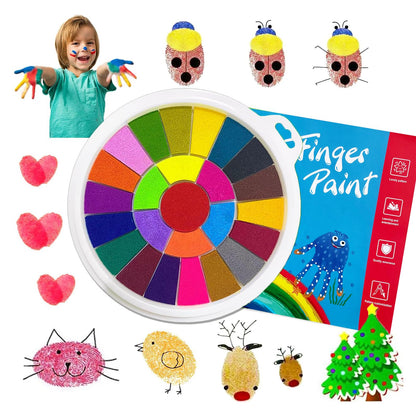 36 Color Washable Finger Paint Set