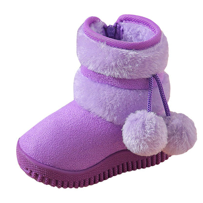 IWIHMIV Girl Toddler Winter Snow Boots