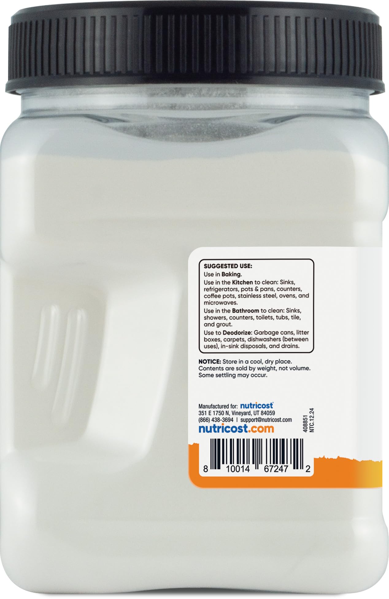 Nutricost Pantry Baking Soda (1 LB) - For Baking, Cleaning, Deodorizing, and More