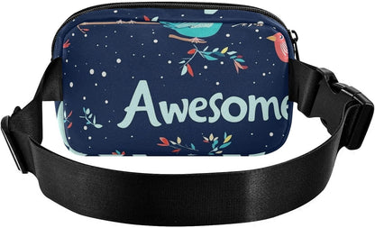 Large Capacity Fanny Pack, Parents' Day Beautiful Sunflower, Women Waist Packs,  Bum Bag Belt with Adjustable Strap