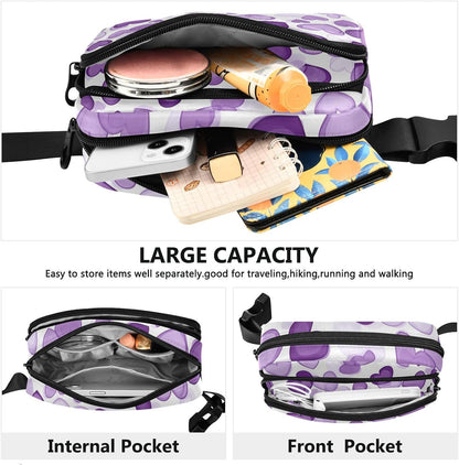 Large Capacity Fanny Pack, Parents' Day Beautiful Sunflower, Women Waist Packs,  Bum Bag Belt with Adjustable Strap