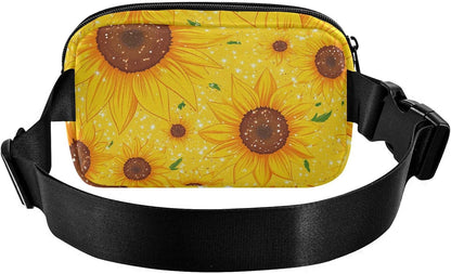 Large Capacity Fanny Pack, Parents' Day Beautiful Sunflower, Women Waist Packs,  Bum Bag Belt with Adjustable Strap