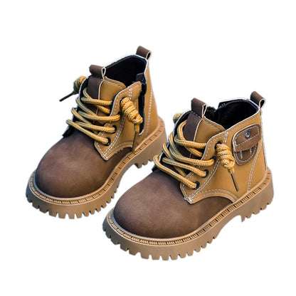 Aura Restored toddler winter snow boots for boys and girls, warm lined soft shoes for infants and prewalkers, cozy crib footwear