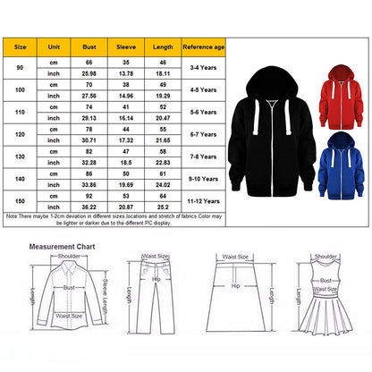 Kids Soft Brushed Zip Up Hoodie Casual Athletic Hooded Sweatshirts for Boys Girls Boys' Pullover Hooded