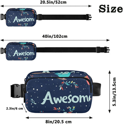 Large Capacity Fanny Pack, Parents' Day Beautiful Sunflower, Women Waist Packs,  Bum Bag Belt with Adjustable Strap
