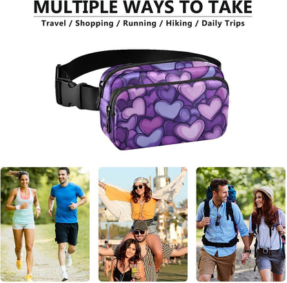 Large Capacity Fanny Pack, Parents' Day Beautiful Sunflower, Women Waist Packs,  Bum Bag Belt with Adjustable Strap