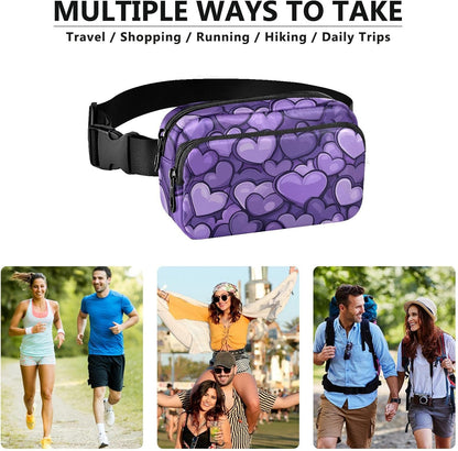 Large Capacity Fanny Pack, Parents' Day Beautiful Sunflower, Women Waist Packs,  Bum Bag Belt with Adjustable Strap