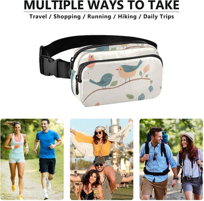 Large Capacity Fanny Pack, Parents' Day Beautiful Sunflower, Women Waist Packs,  Bum Bag Belt with Adjustable Strap