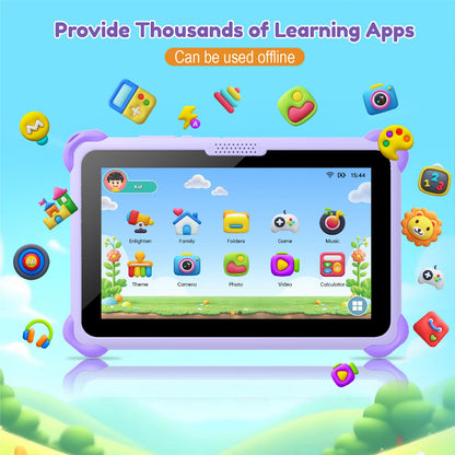 Kids Tablet 7 inch Tablets for Kids 3-12, 32GB Android Toddler Tablet with Solid Case, YouTube, Netflix, GMS, Bluetooth, WiFi, Education Learning Apps Installed, Parent Control