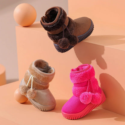 IWIHMIV Girl Toddler Winter Snow Boots