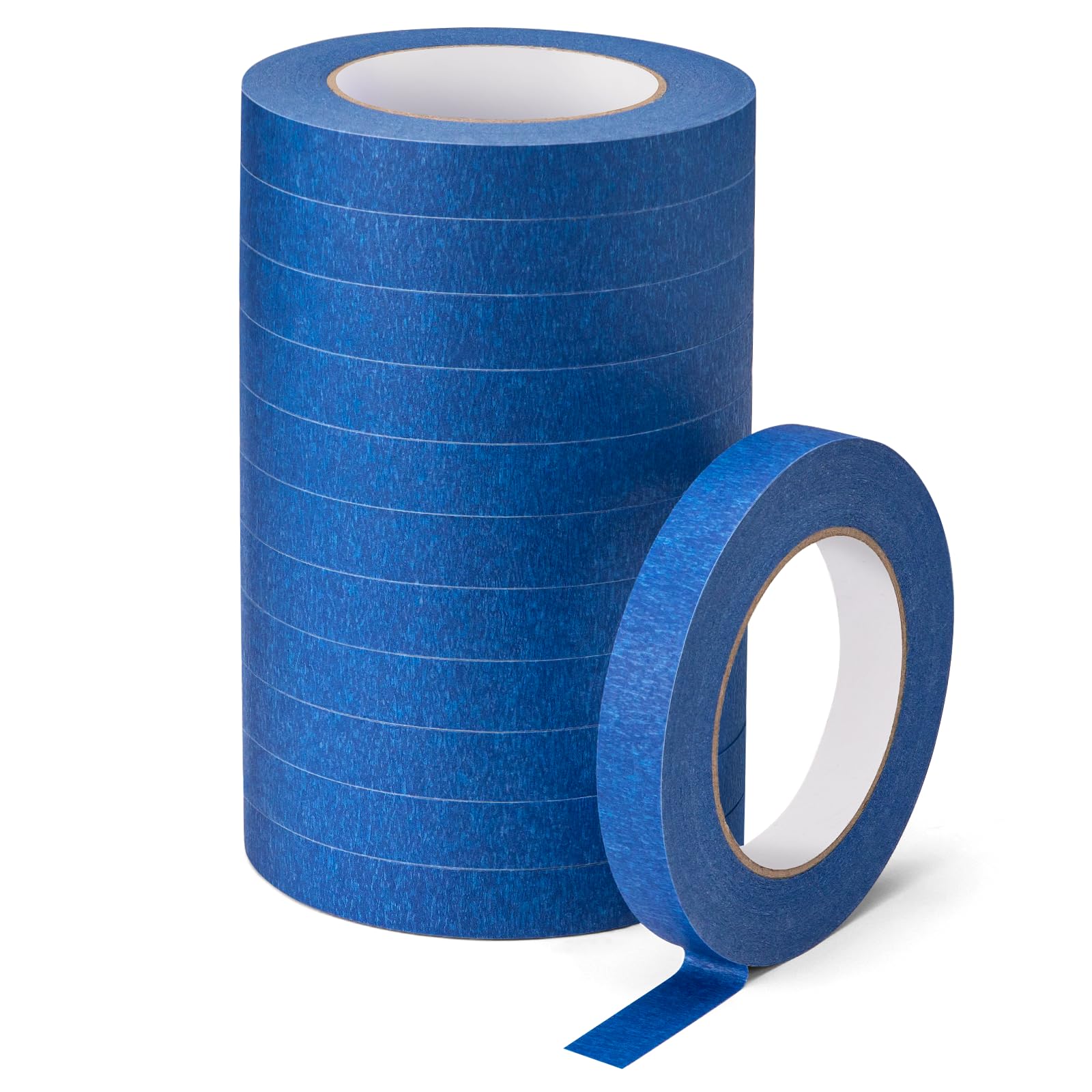 Aura Restored KICNIC white painter tape, 0.7 inch x 60 yard masking tape roll, ideal for crafts and painting projects.