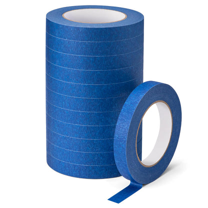Aura Restored KICNIC white painter tape, 0.7 inch x 60 yard masking tape roll, ideal for crafts and painting projects.