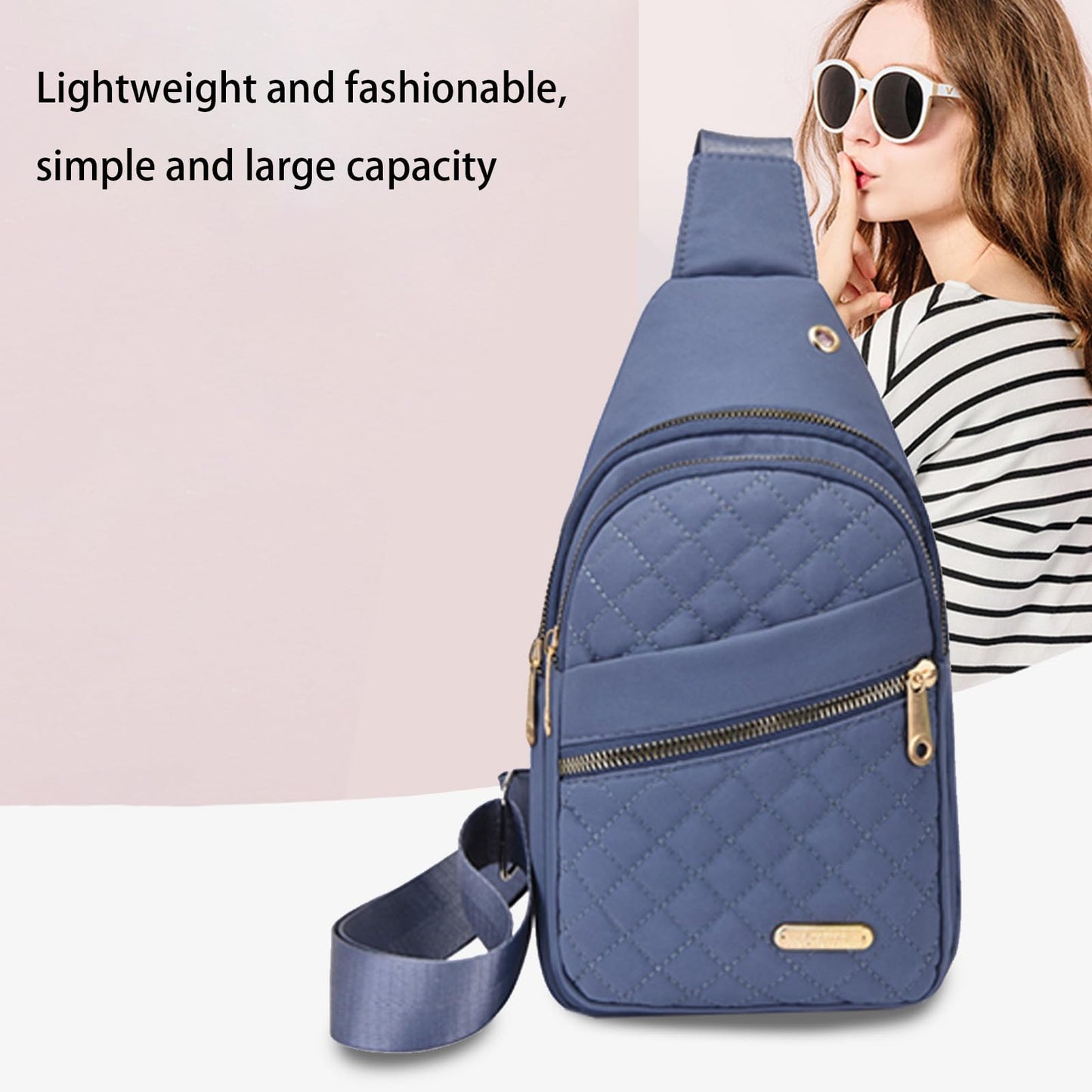 Gideon Collection Small Sling Bag for Women  - Multipurpose Crossbody Shoulder Bag, Sling Backpack Chest Daypack Prime of Deals