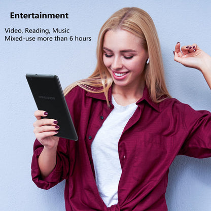 SAVIOR 7 inch Tablet 4GB RAM 32GB ROM Quad-Core Processor Android 14 Tablet PC for Kids, IPS Screen, Dual Camera, WiFi, Bluetooth