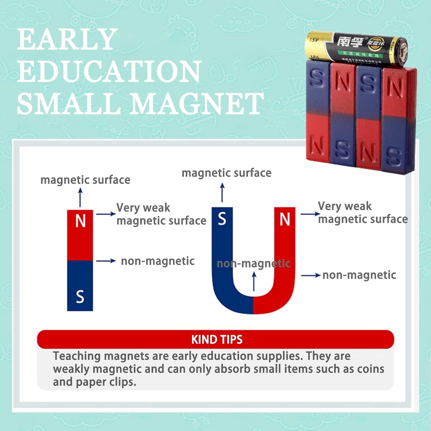 Science Magnet for Kids Bar Magnet