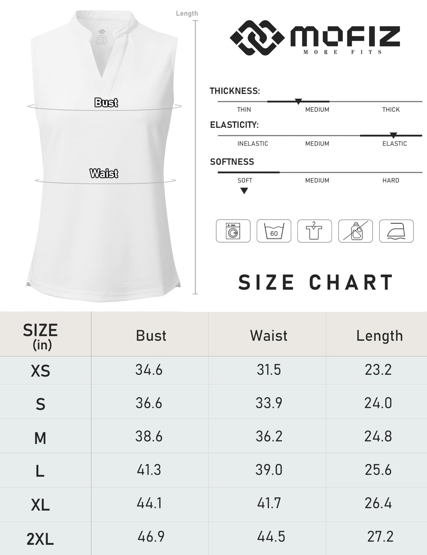 9DF MoFiz Women's Sleeveless Golf Polo Tennis Shirt Sport T-Shirt V-Neck Athletic Tops Active Tee Aura Restored