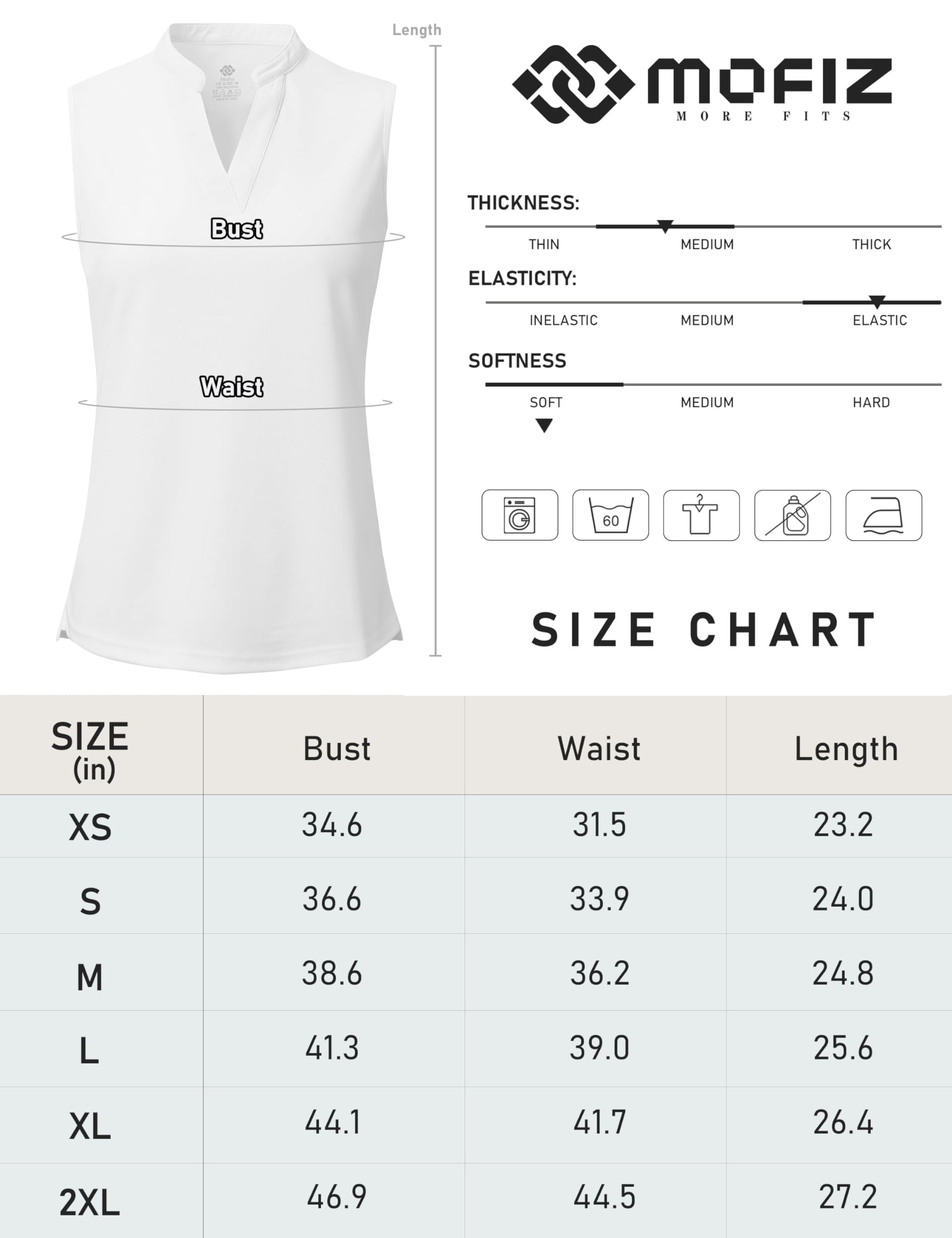 9DF MoFiz Women's Sleeveless Golf Polo Tennis Shirt Sport T-Shirt V-Neck Athletic Tops Active Tee Aura Restored