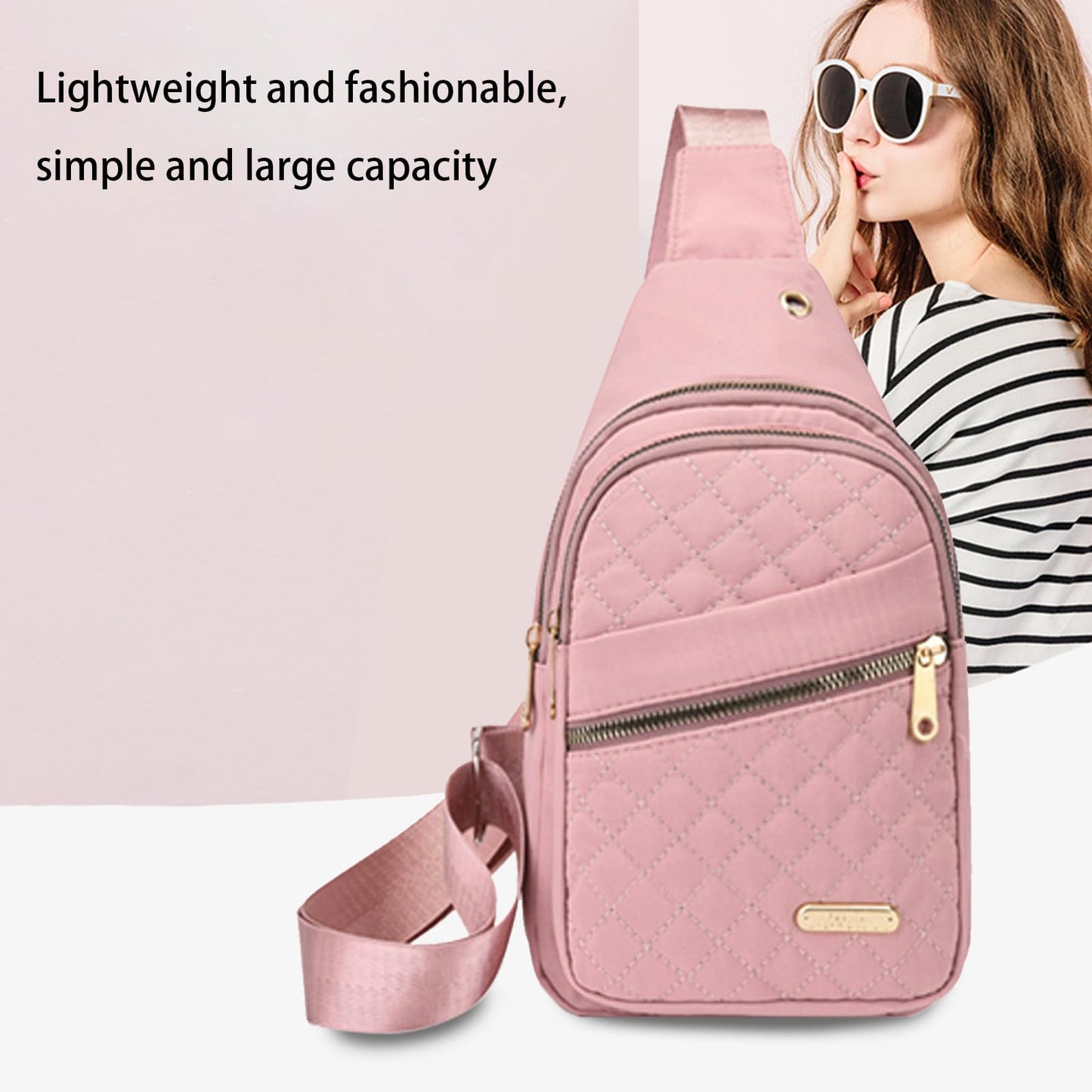 Gideon Collection Small Sling Bag for Women  - Multipurpose Crossbody Shoulder Bag, Sling Backpack Chest Daypack Prime of Deals