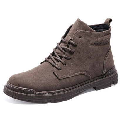 Men's Boots Lace Up Casual Breathable Thickened