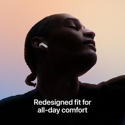 Apple AirPods 4 Wireless Earbuds, Bluetooth Headphones, Personalized Spatial Audio, Sweat and Water Resistant, USB-C Charging Case, H2 Chip, Up to 30 Hours of Battery Life with AppleCare+ (2 Years)