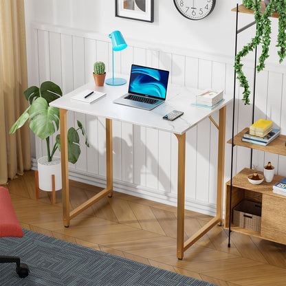 PayLessHere 32/39/47 inch Computer Desk Study Writing Table, Adjustable feet, Modern Furniture for Home Office (1, Brown, 32 inch)
