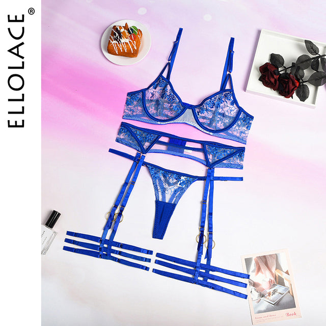 Ellolace 3 Piece Lingerie Set Aura Restored