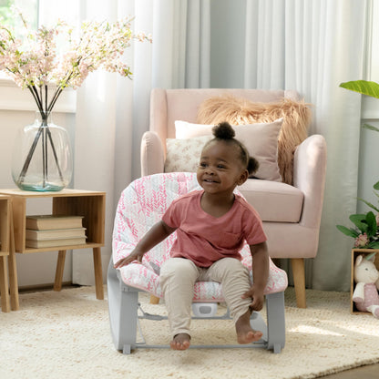 Aura Restored Ingenuity Keep Cozy 3-in-1 baby bouncer with toy bar, vibrating seat for infants to toddlers up to 40 lbs