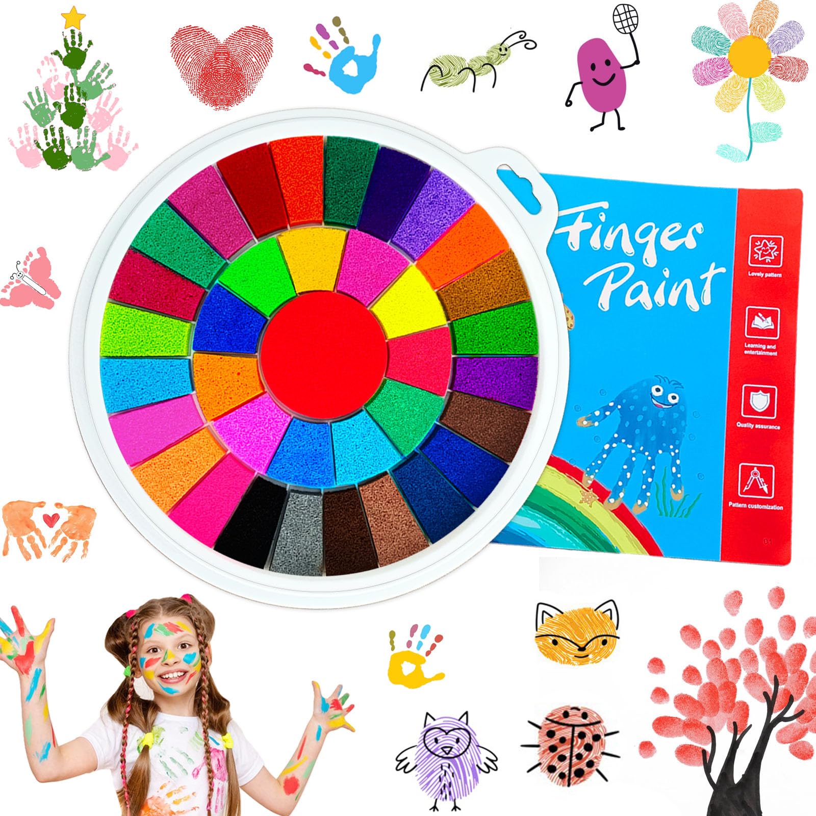 36 Color Finger Paint Set