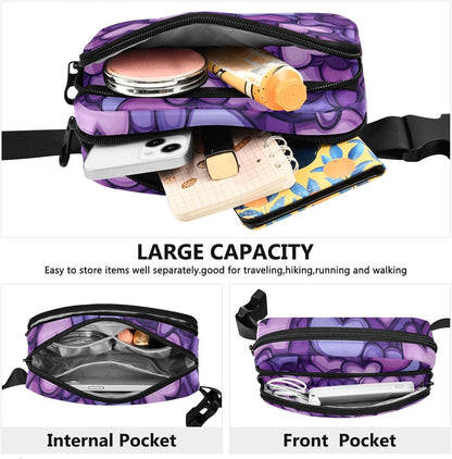 Large Capacity Fanny Pack, Parents' Day Beautiful Sunflower, Women Waist Packs,  Bum Bag Belt with Adjustable Strap