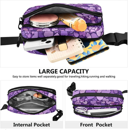 Large Capacity Fanny Pack, Parents' Day Beautiful Sunflower, Women Waist Packs,  Bum Bag Belt with Adjustable Strap
