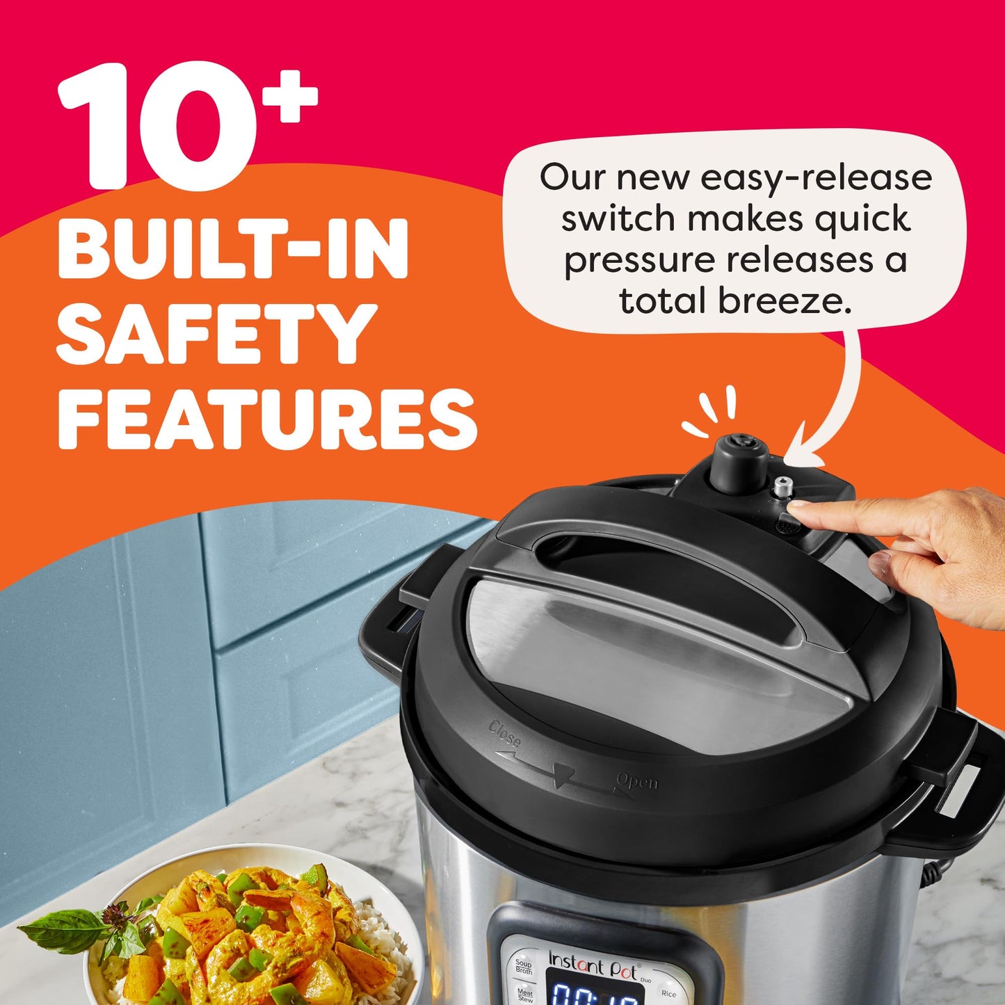 Instant Pot Duo 7-in-1 Mini Electric Pressure Cooker, Slow Rice Cooker, Steamer, Sauté, Yogurt Maker, Warmer & Sterilizer, Includes Free App with over 1900 Recipes, Stainless Steel, 3 Quart
