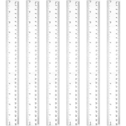 Zonon 6 Pcs 12 Inch Ruler Bulk Plastic Flexible Straight Metric/inches