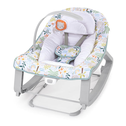 Aura Restored Ingenuity Keep Cozy 3-in-1 baby bouncer with vibrating seat, toy bar, suitable for infants to toddlers up to 40 lbs.