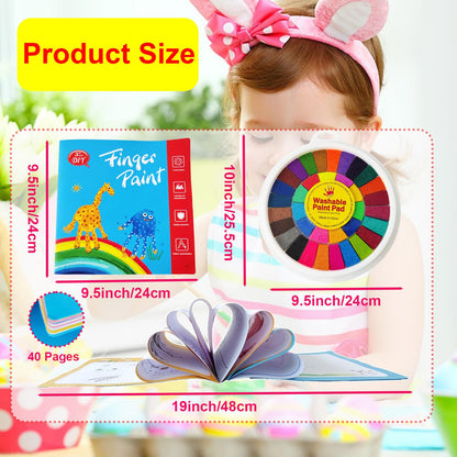 36 Color Washable Finger Paint Set