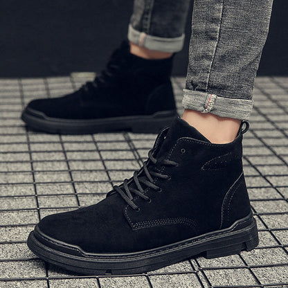 Men's Boots Lace Up Casual Breathable Thickened