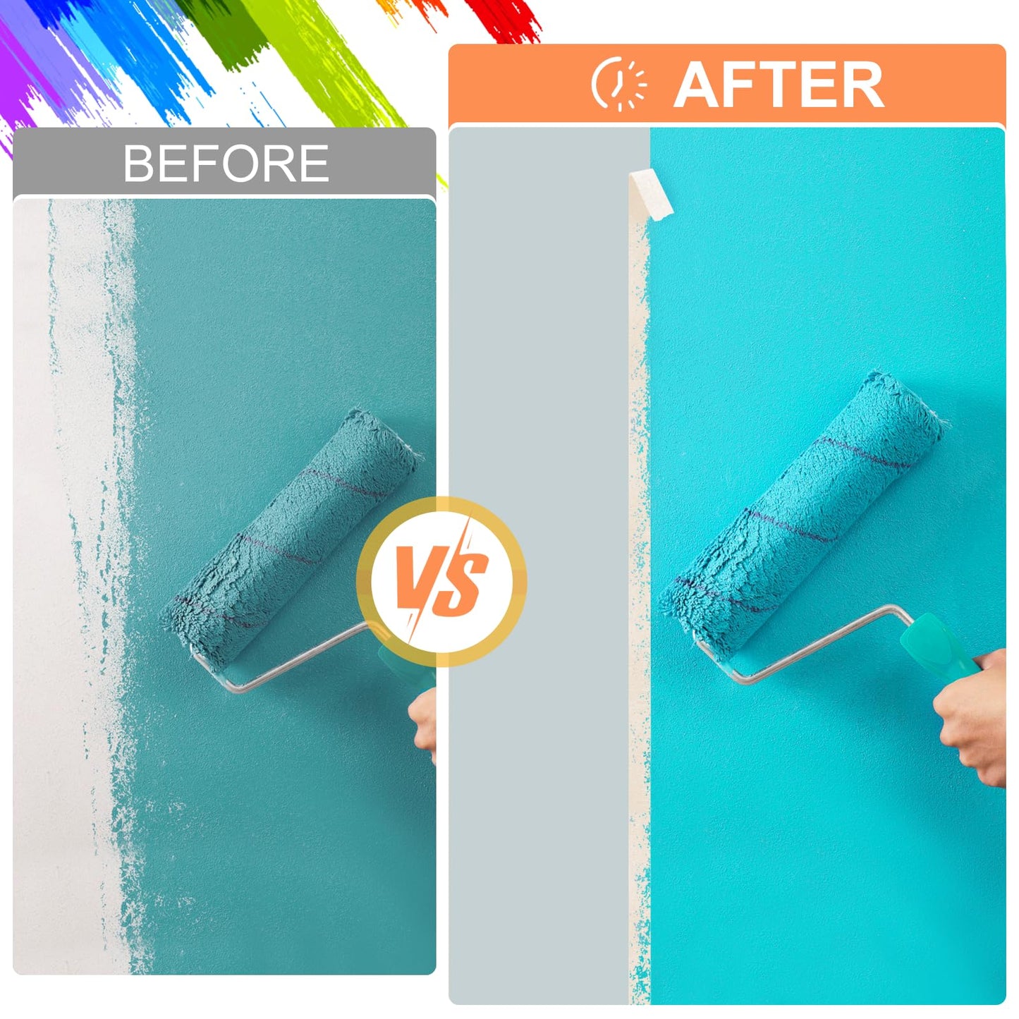 Aura Restored KICNIC white painter tape, 0.7 inch by 60 yards, craft masking tape roll for painting and craft projects.