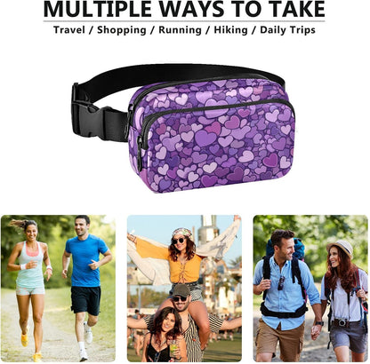 Large Capacity Fanny Pack, Parents' Day Beautiful Sunflower, Women Waist Packs,  Bum Bag Belt with Adjustable Strap