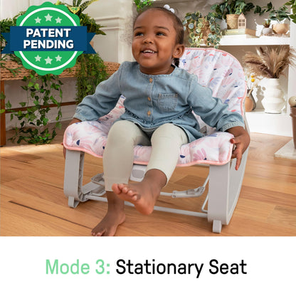 Aura Restored Ingenuity Keep Cozy 3-in-1 baby bouncer with toy bar, vibrating seat, suitable for infants to toddlers up to 40 lbs.