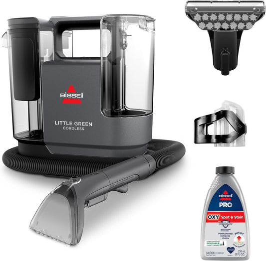 BISSELL Little Green Multi-Purpose Portable Carpet and Upholstery Cleaner, Car and Auto Detailer, with Exclusive Specialty Tools, Green, 1400B