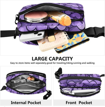 Large Capacity Fanny Pack, Parents' Day Beautiful Sunflower, Women Waist Packs,  Bum Bag Belt with Adjustable Strap